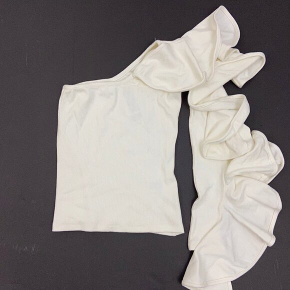 Beaufille Electra White One Shoulder Ruffl… - Picture 6 of 6